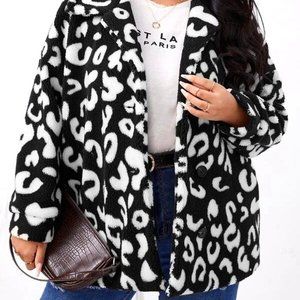 Black & White Comfy Coat